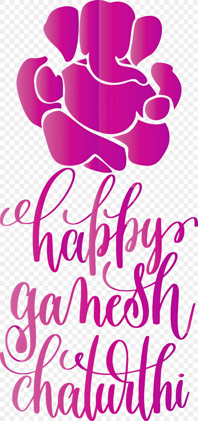 Happy Ganesh Chaturthi, PNG, 1414x3000px, Happy Ganesh Chaturthi, Biology, Cut Flowers, Floral Design, Flower Download Free