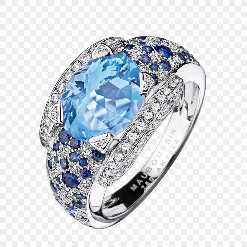 Mauboussin Engagement Ring Sapphire Jewellery, PNG, 1200x1200px, Mauboussin, Aquamarine, Bling Bling, Blue, Body Jewelry Download Free