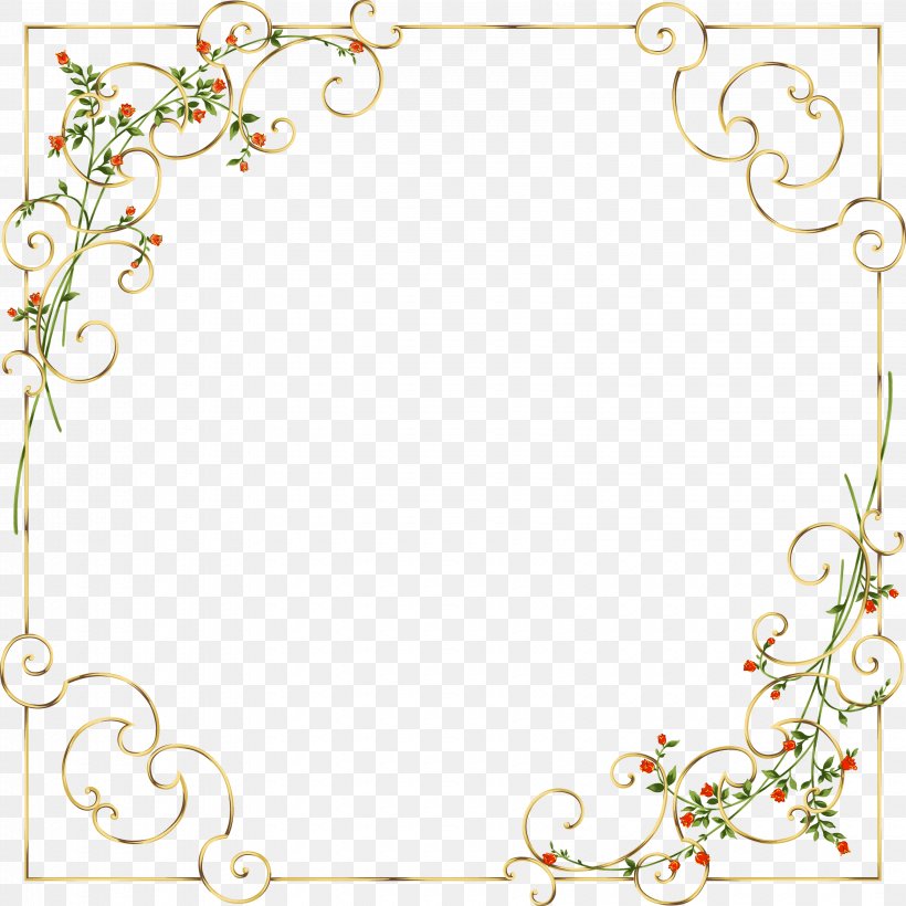 Picture Frames Window Clip Art, PNG, 3400x3403px, Picture Frames, Area, Body Jewelry, Border, Delicate Download Free