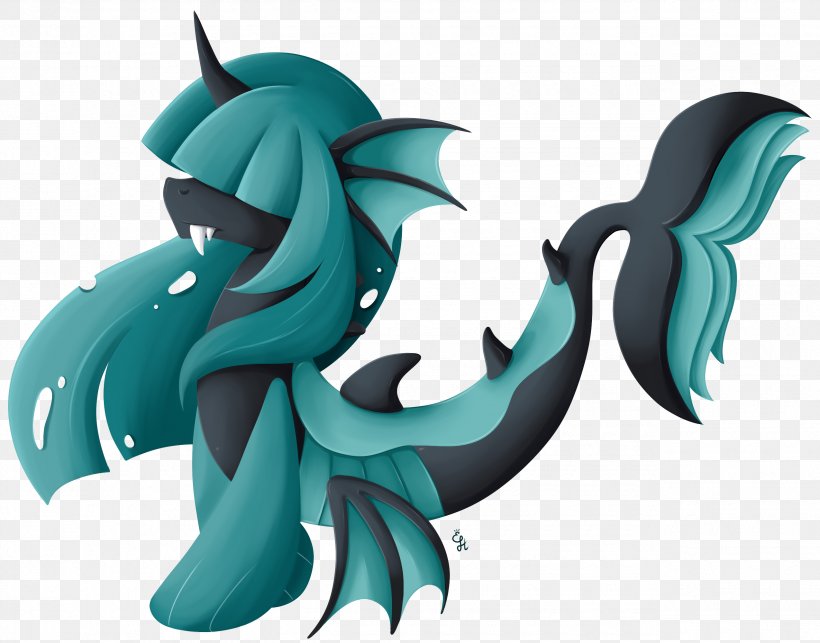 Sea Changeling Dolphin Pony DeviantArt, PNG, 2550x2000px, Changeling, Blue, Cyan, Deviantart, Dolphin Download Free