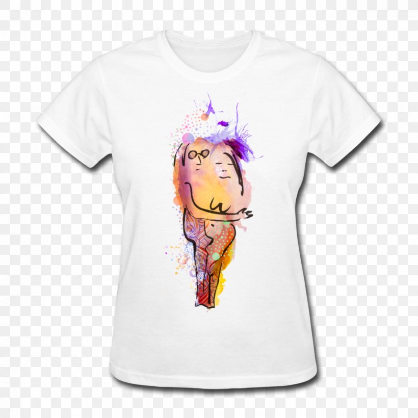 T-shirt Clothing Necklace Sleeve, PNG, 1200x1200px, Watercolor, Cartoon, Flower, Frame, Heart Download Free