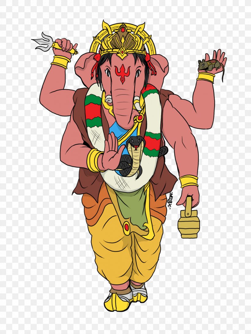 Ganesha Deva Hinduism Ganesh Chaturthi Clip Art, PNG, 1200x1600px, Ganesha, Art, Asura, Cartoon, Costume Download Free
