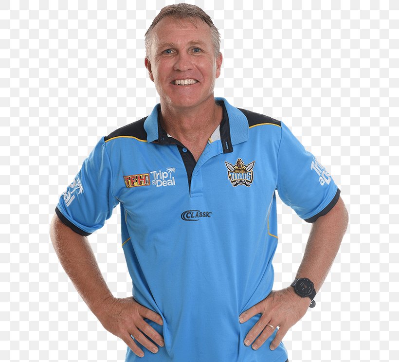 Gold Coast Titans Garth Brennan National Rugby League Penrith Panthers Sydney Roosters, PNG, 627x744px, Gold Coast Titans, Blue, Clothing, Coach, Electric Blue Download Free