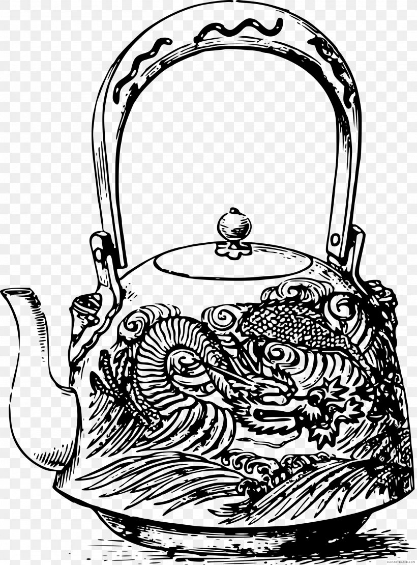 Teapot Teacup Clip Art, PNG, 1846x2500px, Tea, Artwork, Black And White, Cookware And Bakeware, Crock Download Free