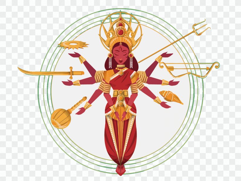 Shiva Durga Puja Kali Parvati, PNG, 1500x1125px, Watercolor, Cartoon