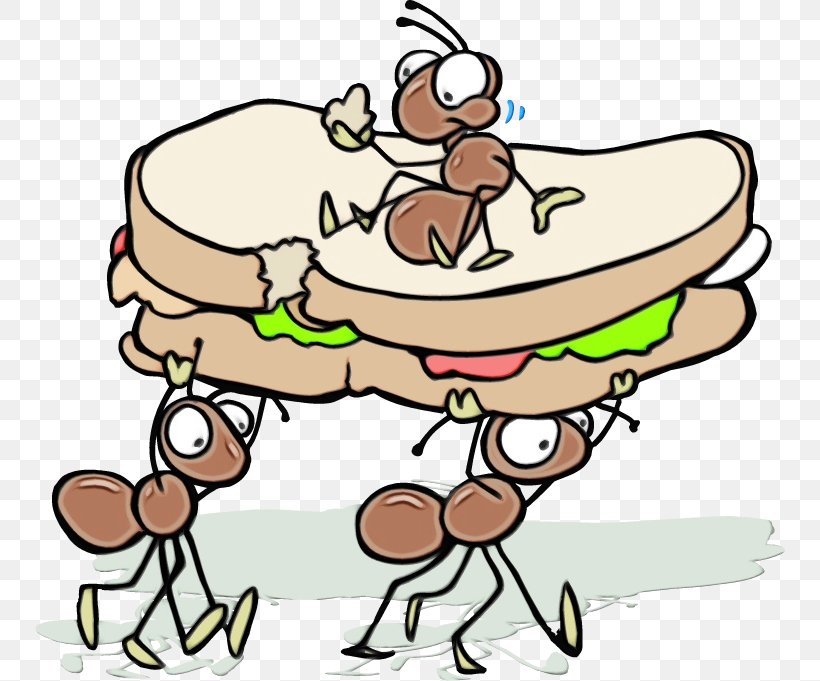 Ant Clip Art Picnic Image, PNG, 750x681px, Ant, Basket, Cartoon, Cheek, Food Download Free