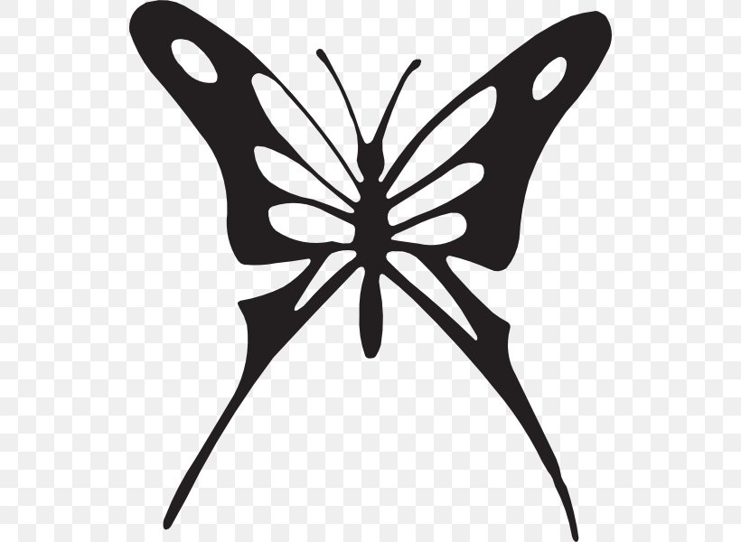 Butterfly Decal Sticker Clip Art, PNG, 534x600px, Butterfly, Arthropod, Black And White, Brush Footed Butterfly, Decal Download Free
