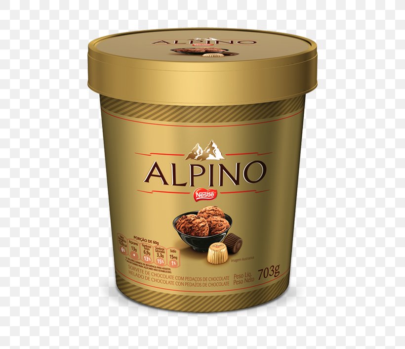 Ice Cream Alpino Product Nestlé Packaging And Labeling, PNG, 740x706px, Ice Cream, Alpino, Chocolate, Confectionery, Flavor Download Free