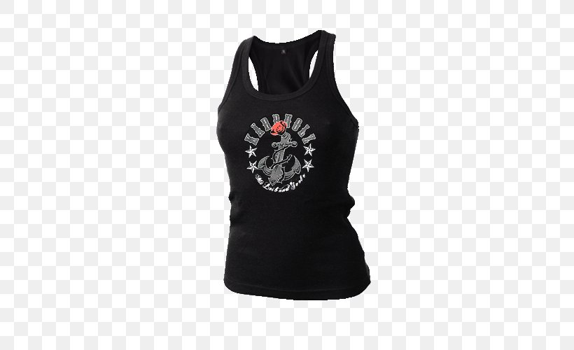 T-shirt Gilets Active Tank M Product Sleeve, PNG, 500x500px, Tshirt, Active Tank, Black, Black M, Gilets Download Free