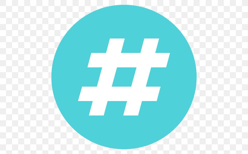 Social Media Hashtag Number Sign Symbol, PNG, 512x512px, Social Media, Ampersand, Aqua, Area, Blue Download Free