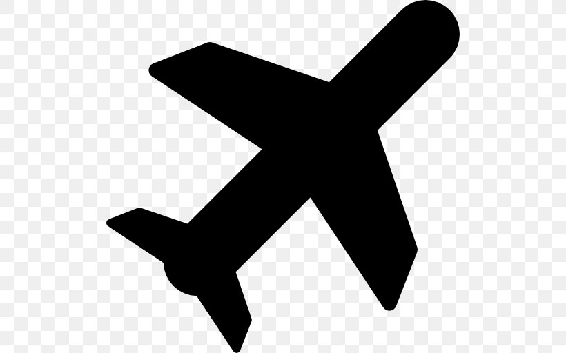 Airplane Silhouette, PNG, 512x512px, Airplane, Aircraft, Black And White, Drawing, Monochrome Photography Download Free