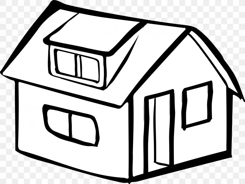 House Clip Art, PNG, 2400x1810px, House, Area, Artwork, Black And White, Brand Download Free