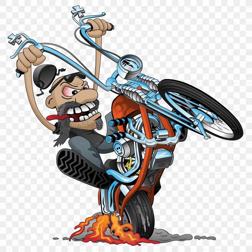 Motorcycle Illustration Vector Graphics Royalty-free Cartoon, PNG, 5000x5000px, Motorcycle, Action Figure, Animal Figure, Cartoon, Chopper Download Free