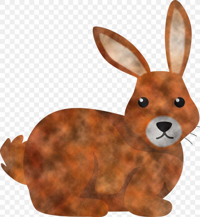 Rabbit Rabbits And Hares Hare Brown Animal Figure, PNG, 2762x3000px, Watercolor Rabbit, Animal Figure, Brown, Figurine, Hare Download Free