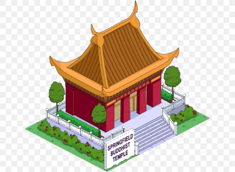 Buddhist Temple The Simpsons: Tapped Out Buddhism, PNG, 646x599px, Temple, Buddhism, Buddhist Temple, Building, Chinese Architecture Download Free