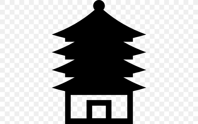 Chinese Pagoda Buddhism Religion, PNG, 512x512px, Chinese Pagoda, Black And White, Buddhism, Christmas Tree, Islam Download Free