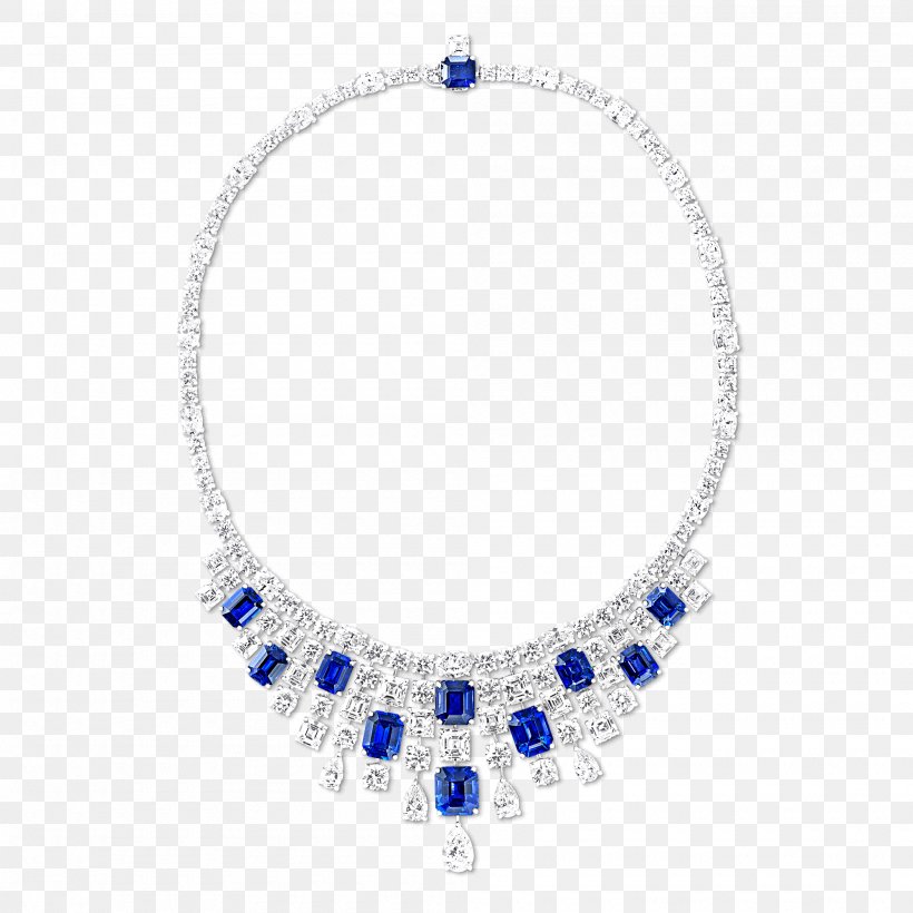 Sapphire Earring Necklace Graff Diamonds Jewellery, PNG, 2000x2000px, Sapphire, Blue, Body Jewellery, Body Jewelry, Bracelet Download Free