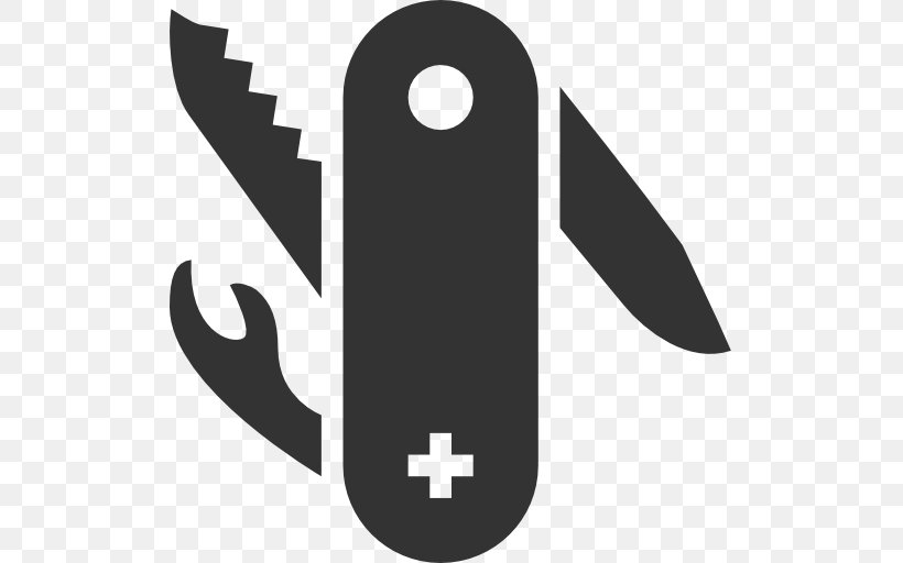 Swiss Army Knife Download, PNG, 512x512px, Knife, Black And White, Computer Software, Logo, Pocketknife Download Free