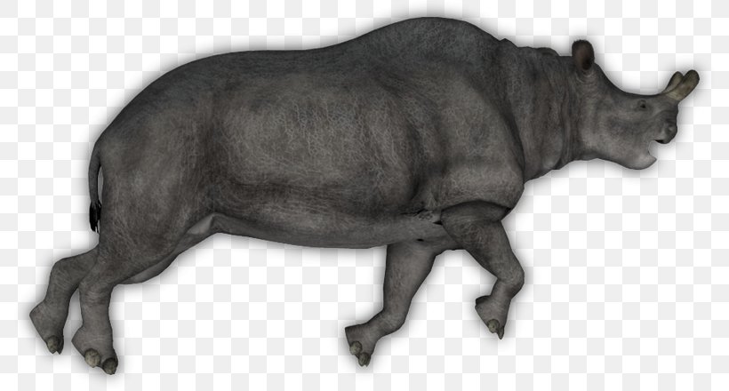 Cattle Tapir Rhinoceros Bison Horn, PNG, 792x440px, Cattle, Animal, Animal Figure, Bison, Black And White Download Free