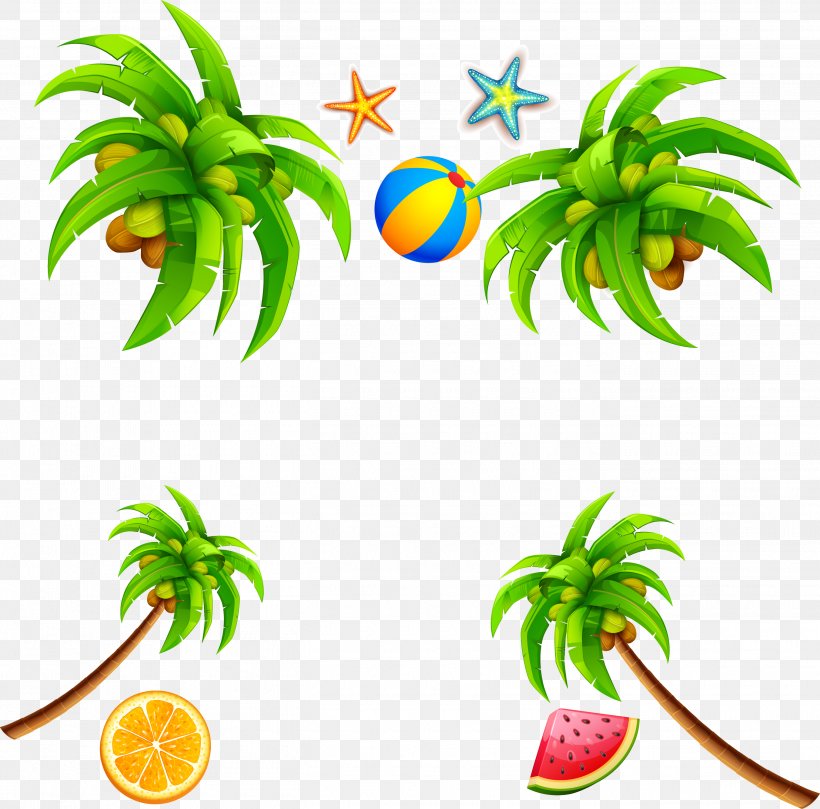 Coconut Leaf Clip Art, PNG, 2705x2672px, Coconut, Cartoon, Drawing, Flowerpot, Food Download Free