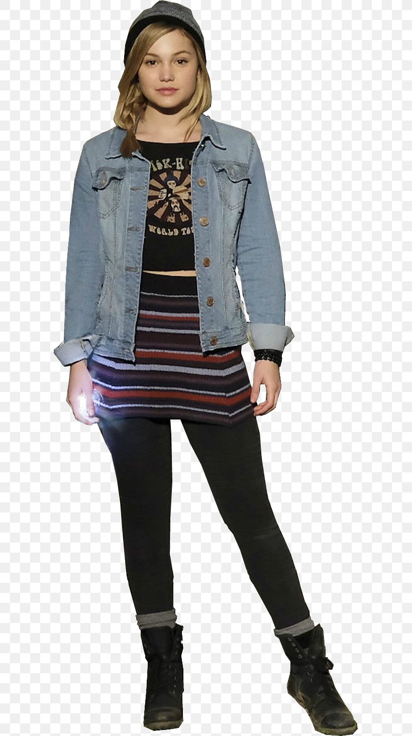 Olivia Holt Cloak & Dagger Denim Jacket, PNG, 605x1465px, Olivia Holt, Aubrey Joseph, Cloak, Cloak Dagger, Clothing Download Free