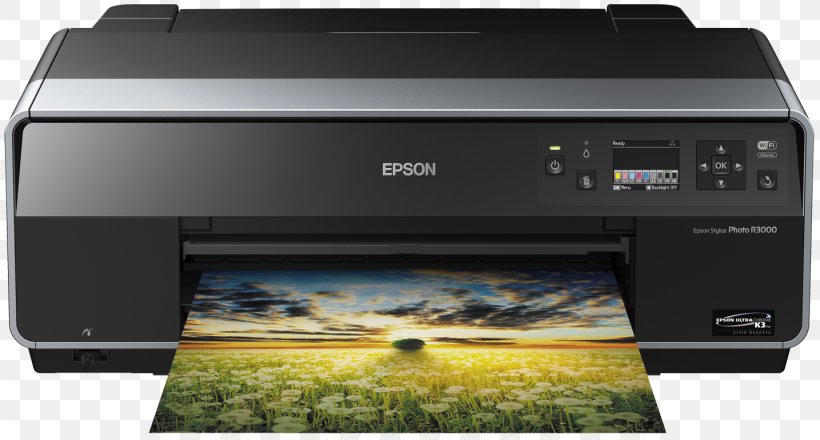 R3000 Printer Inkjet Printing Epson, PNG, 1434x770px, Printer, Computer, Device Driver, Electronic Device, Electronics Download Free