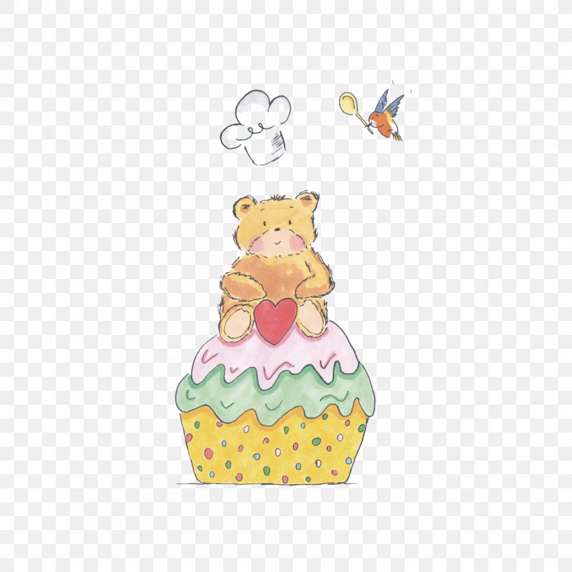 American Muffins Illustration Drawing Cake Child, PNG, 2035x2036px, Watercolor, Cartoon, Flower, Frame, Heart Download Free