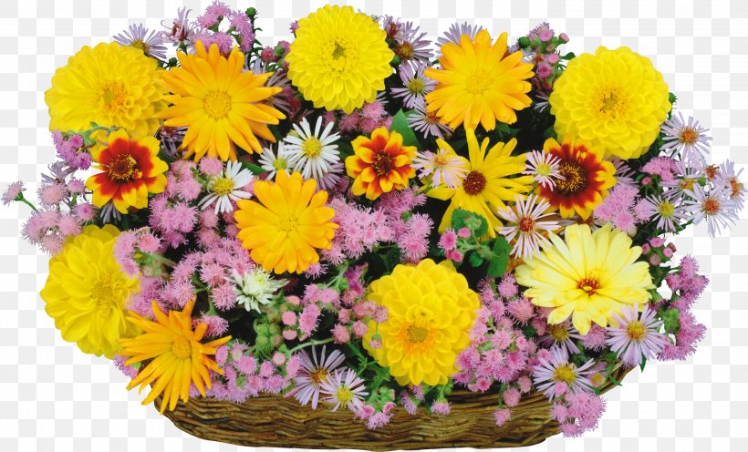 Flower Bouquet Basket Wallpaper, PNG, 3000x1817px, Flower, Annual Plant, Artificial Flower, Aster, Basket Download Free