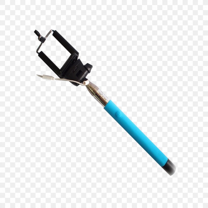 Monopod Selfie Stick Tripod, PNG, 1000x1000px, Monopod, Blue, Bluetooth, Emag, Hardware Download Free