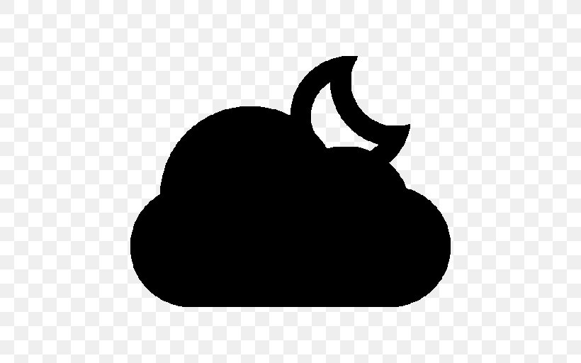 Cloudy, PNG, 512x512px, Cloud, Black, Black And White, Cat, Cloud Computing Download Free
