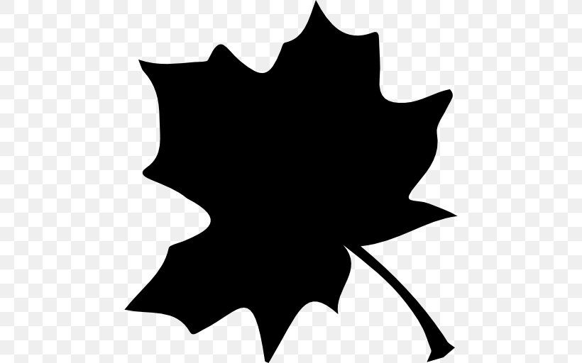 Maple Leaf Tree Shape, PNG, 512x512px, Leaf, Artwork, Autumn, Black, Black And White Download Free
