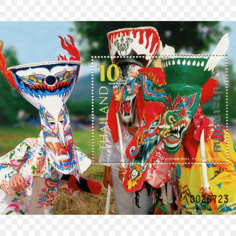 Phi Ta Khon Dan Sai District Postage Stamps Mail Paper, PNG, 1000x1000px, Phi Ta Khon, Culture, Loei Province, Mail, Mask Download Free