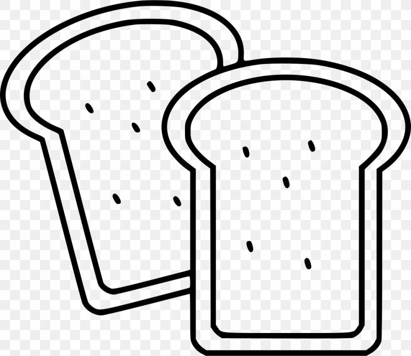 Toast Sandwich White Bread Baguette Bakery, PNG, 980x852px, Toast, Area, Baguette, Bakery, Black And White Download Free