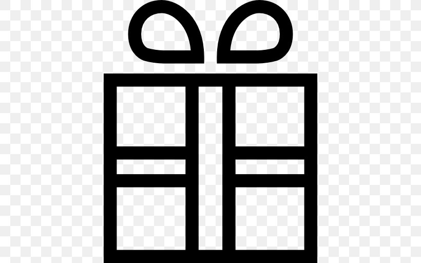 Gift Christmas Symbol, PNG, 512x512px, Gift, Area, Birthday, Black And White, Christmas Download Free