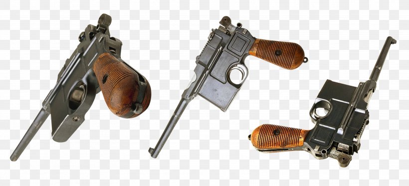 Mauser Machine Pistol Revolver Automatic Firearm, PNG, 3534x1611px, Watercolor, Cartoon, Flower, Frame, Heart Download Free