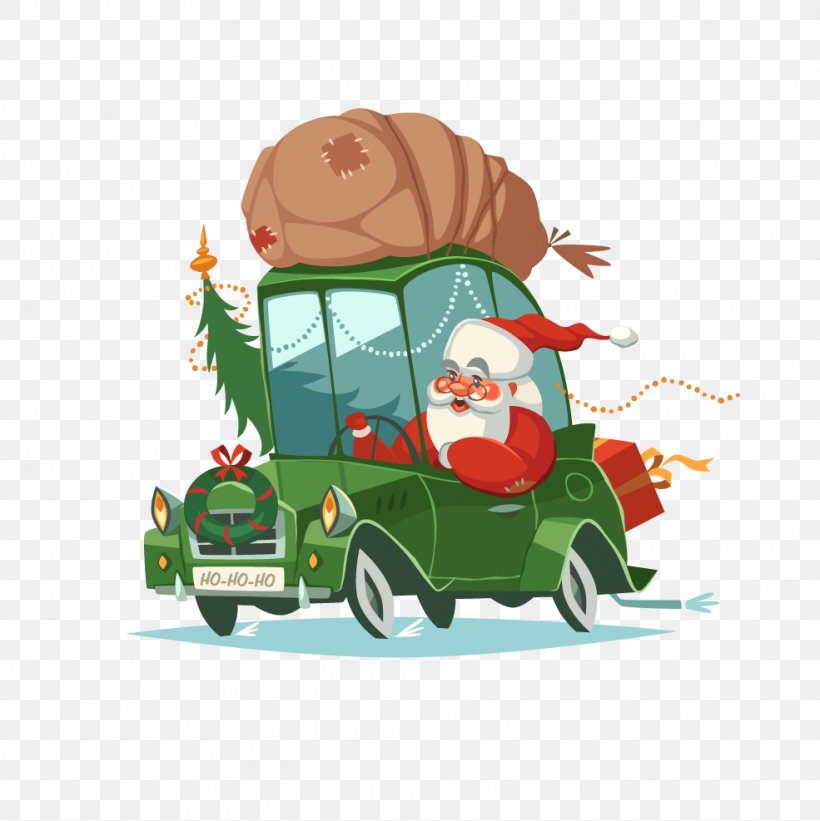 Santa Claus Christmas Illustration, PNG, 985x987px, Santa Claus, Art, Cartoon, Christmas, Christmas Card Download Free
