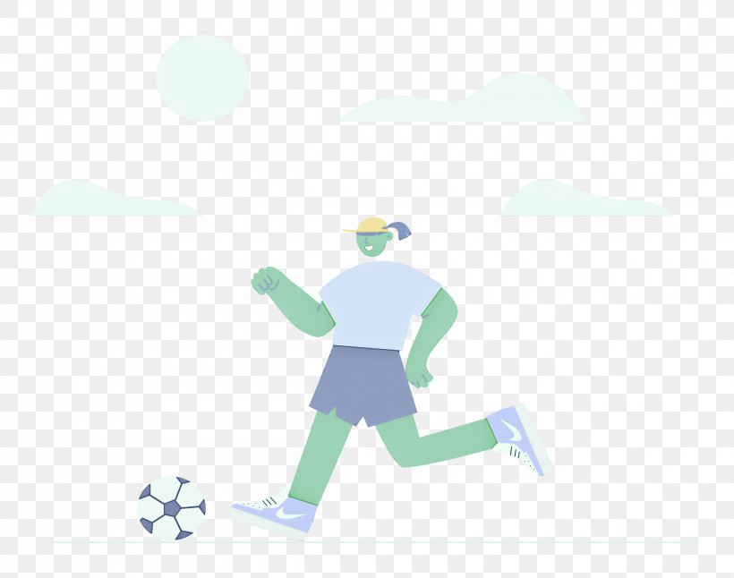 Football Soccer Outdoor, PNG, 2500x1970px, Football, Behavior, Cartoon, Green, Logo Download Free