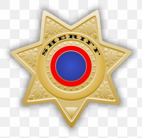 Sheriff - American Frontier Badge Sheriff United States Police Officer PNG
