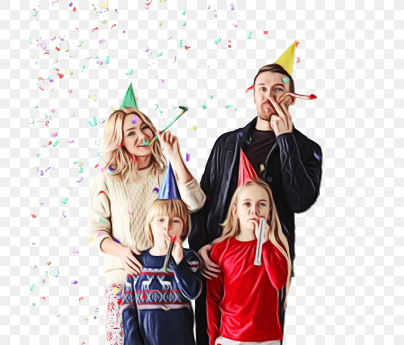 Party Hat, PNG, 700x700px, Watercolor, Child, Christmas, Costume, Event Download Free