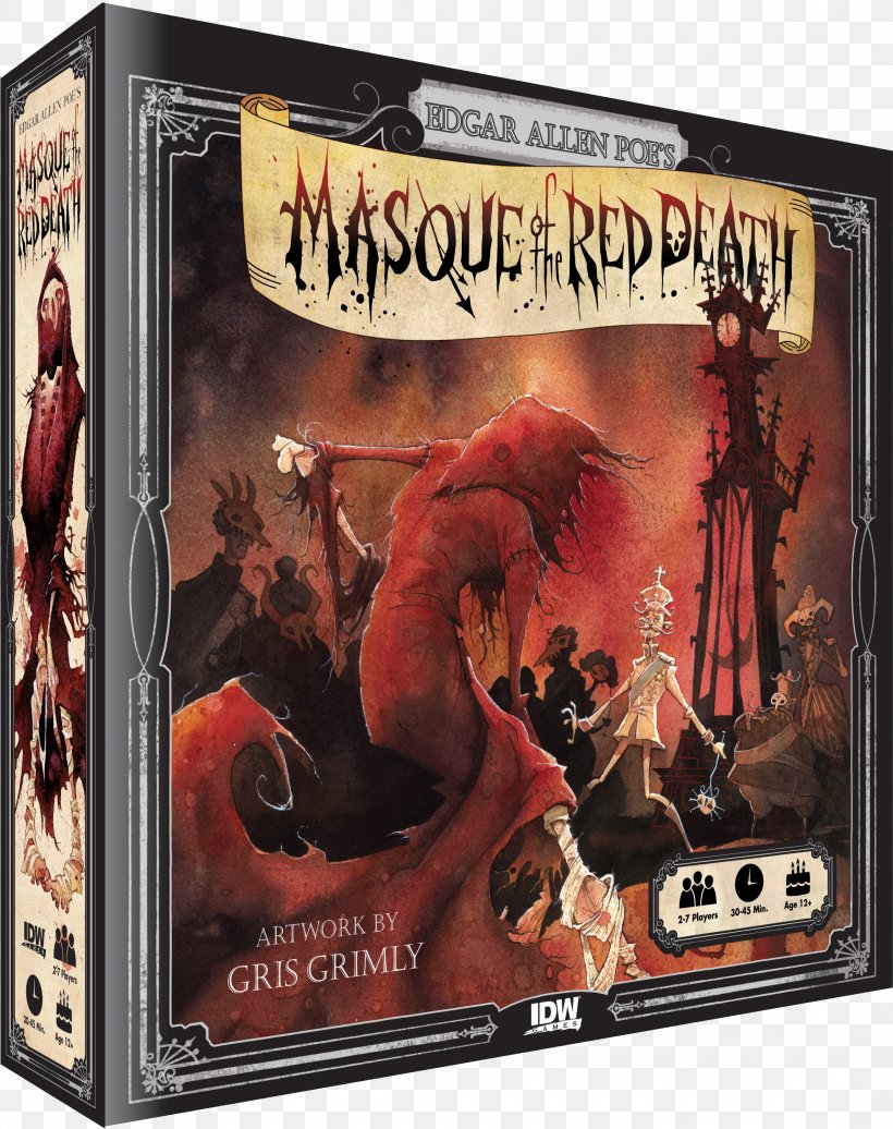 The Masque Of The Red Death Board Game Tabletop Games & Expansions, PNG, 2141x2706px, Game, Action Figure, Board Game, Deduction Board Game, Edgar Allan Poe Download Free