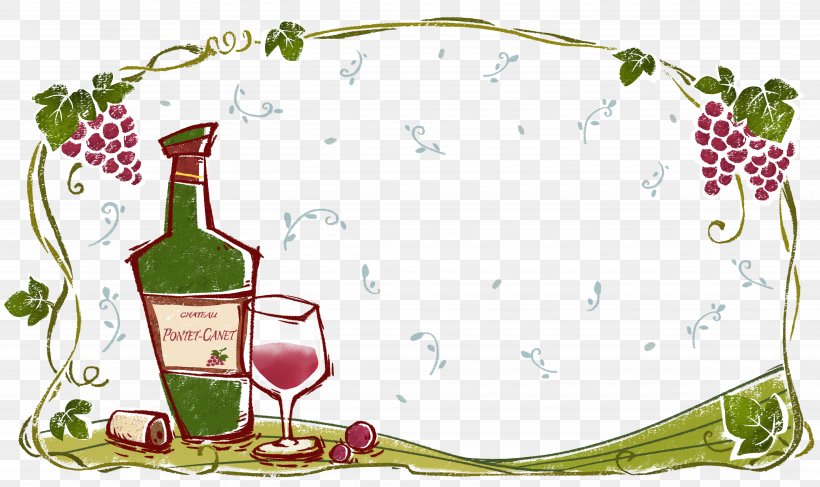 Red Wine Computer File, PNG, 4962x2952px, Red Wine, Bottle, Cartoon, Drinkware, Floral Design Download Free
