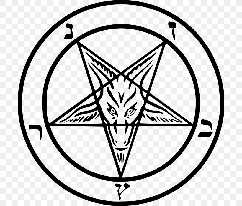 Church Of Satan Sigil Of Baphomet Pentagram Satanism, PNG, 700x700px, Church Of Satan, Area, Baphomet, Black, Black And White Download Free