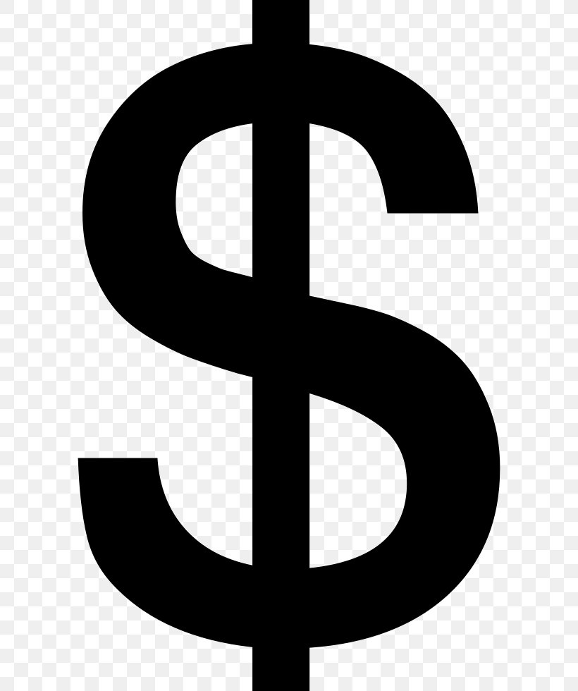 Clip Art United States Dollar Dollar Sign, PNG, 600x980px, United States Dollar, Australian Dollar, Black And White, Currency, Currency Symbol Download Free