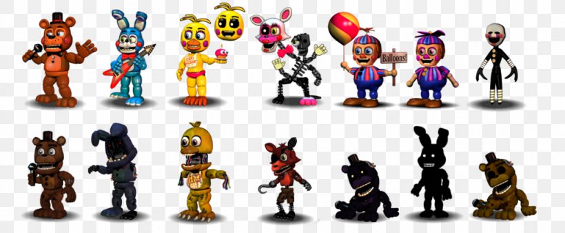 Five Nights At Freddy's 2 Game Animatronics Action & Toy Figures Figurine, PNG, 1024x423px, Game, Action Figure, Action Toy Figures, Animatronics, Canon Download Free