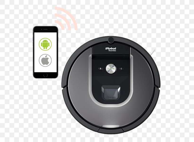 IRobot Roomba 960 Robotic Vacuum Cleaner, PNG, 600x600px, Roomba, Cleaning, Domestic Robot, Electronic Device, Electronics Download Free