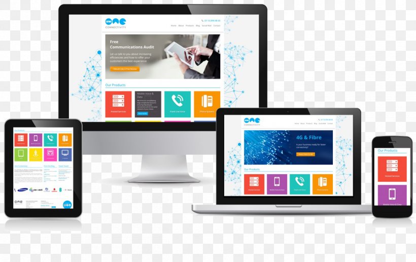 Responsive Web Design Web Development Search Engine Optimization, PNG, 1260x793px, Responsive Web Design, Brand, Communication, Communication Device, Computer Monitor Download Free