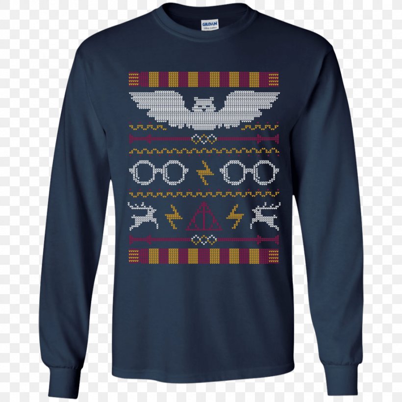 T-shirt Christmas Jumper Hoodie Sweater Harry Potter, PNG, 1155x1155px, Tshirt, Active Shirt, Blue, Brand, Christmas Download Free