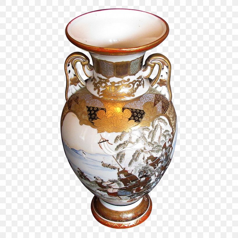 Vase Meiji Period Meiji Restoration Kutani Ware Satsuma Ware, PNG, 1024x1024px, Vase, Antique, Artifact, Bowl, Ceramic Download Free