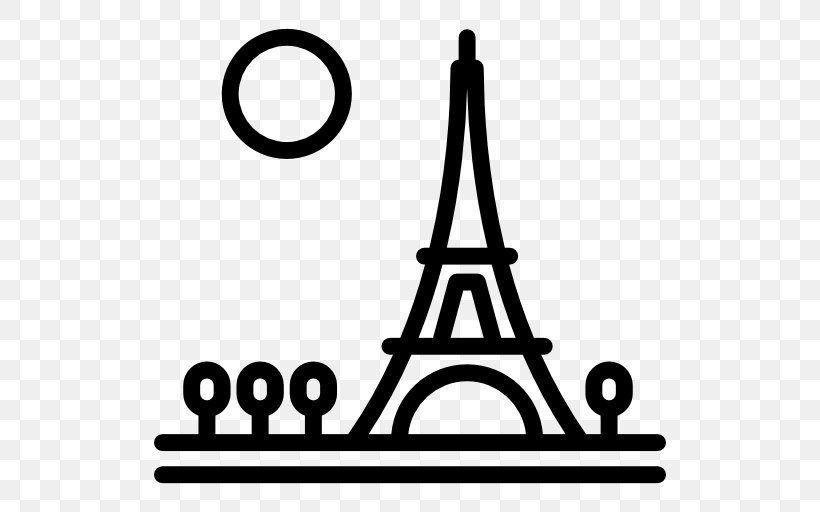 Eiffel Tower, PNG, 512x512px, Eiffel Tower, Area, Black And White, Brand, Silhouette Download Free