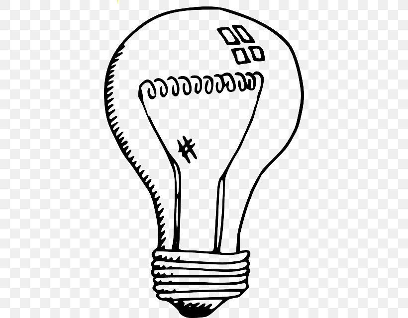 Incandescent Light Bulb Lamp Clip Art, PNG, 402x640px, Light, Area, Artwork, Black, Black And White Download Free